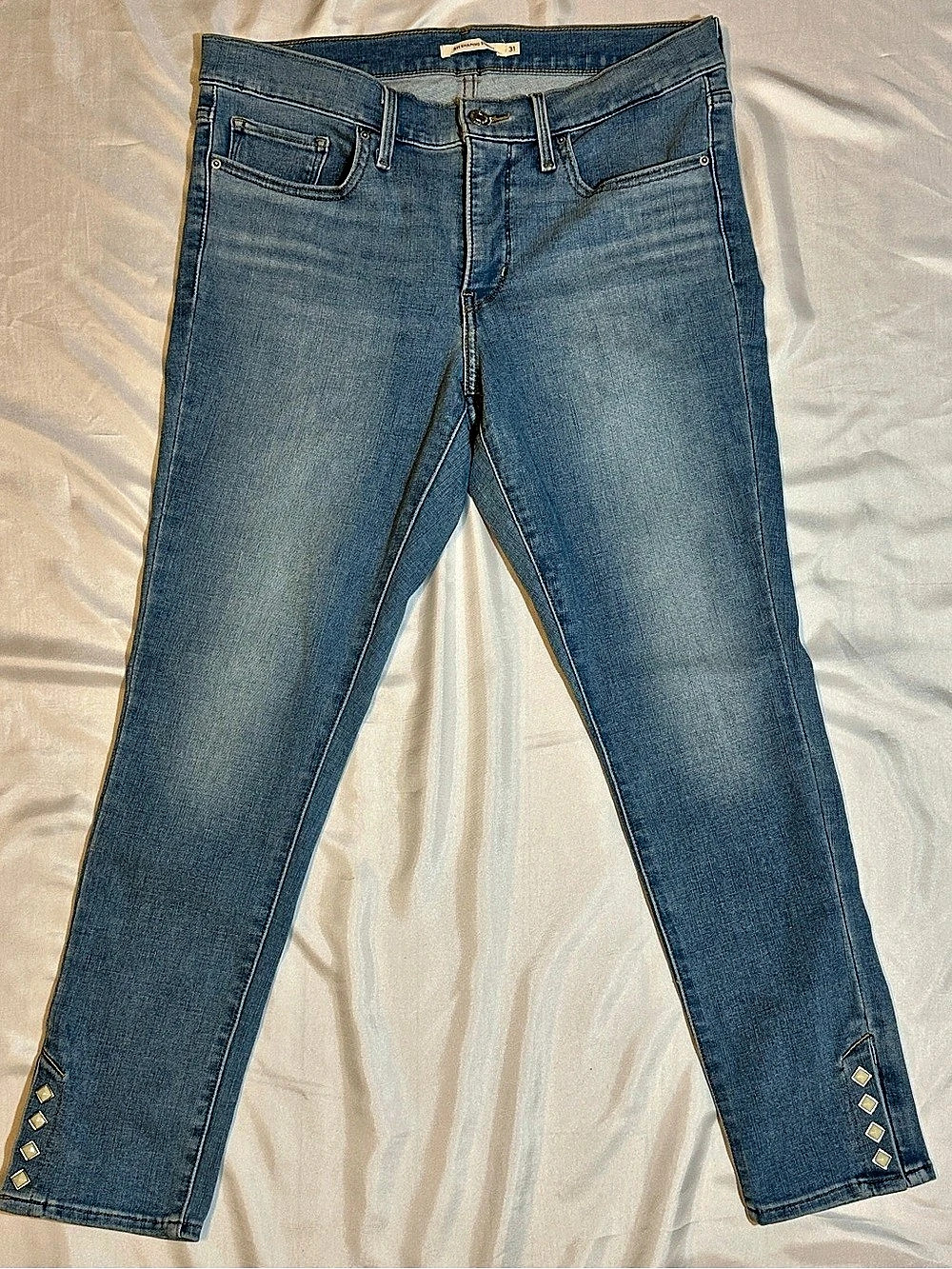 Levi's 311 Shaping Skinny Slit Hem Jeans Blue Waist 31
